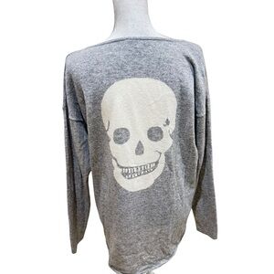 The Cashmere Project Gray scoop Neck 100% cashmere lightweight Sweater sz large